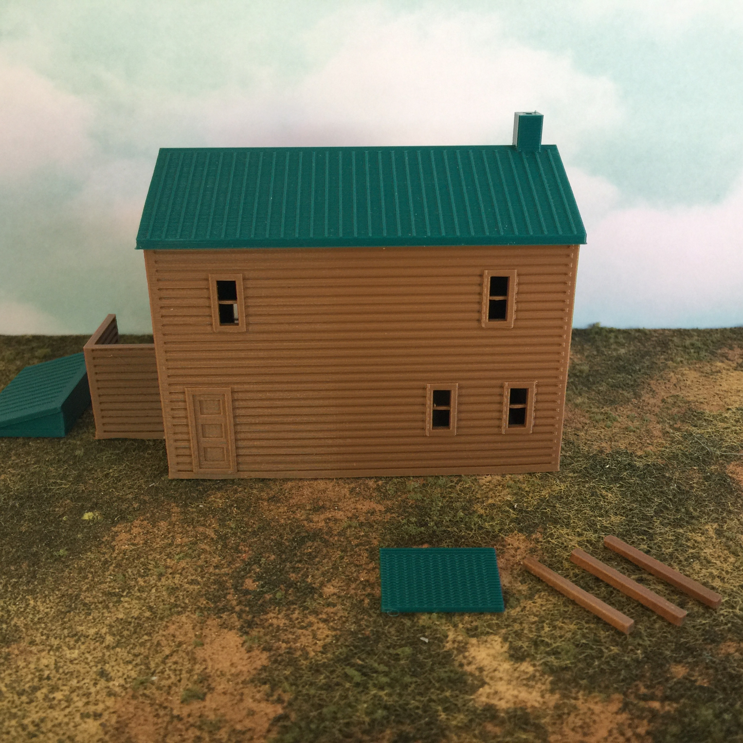 "The Outdoor Series" - Cabin #3 - Camping - Modeled in Color - OO Scale 1:76