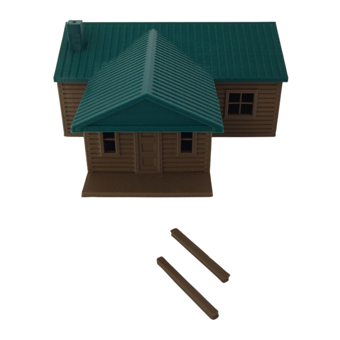 "The Outdoor Series" - Cabin #4 - Camping - Modeled in Color - HO Scale 1:87