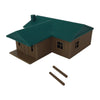 "The Outdoor Series" - Cabin #4 - Camping - Modeled in Color - HO Scale 1:87
