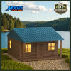"The Outdoor Series" - Cabin #5 - Camping - Modeled in Color - TT Scale 1:120
