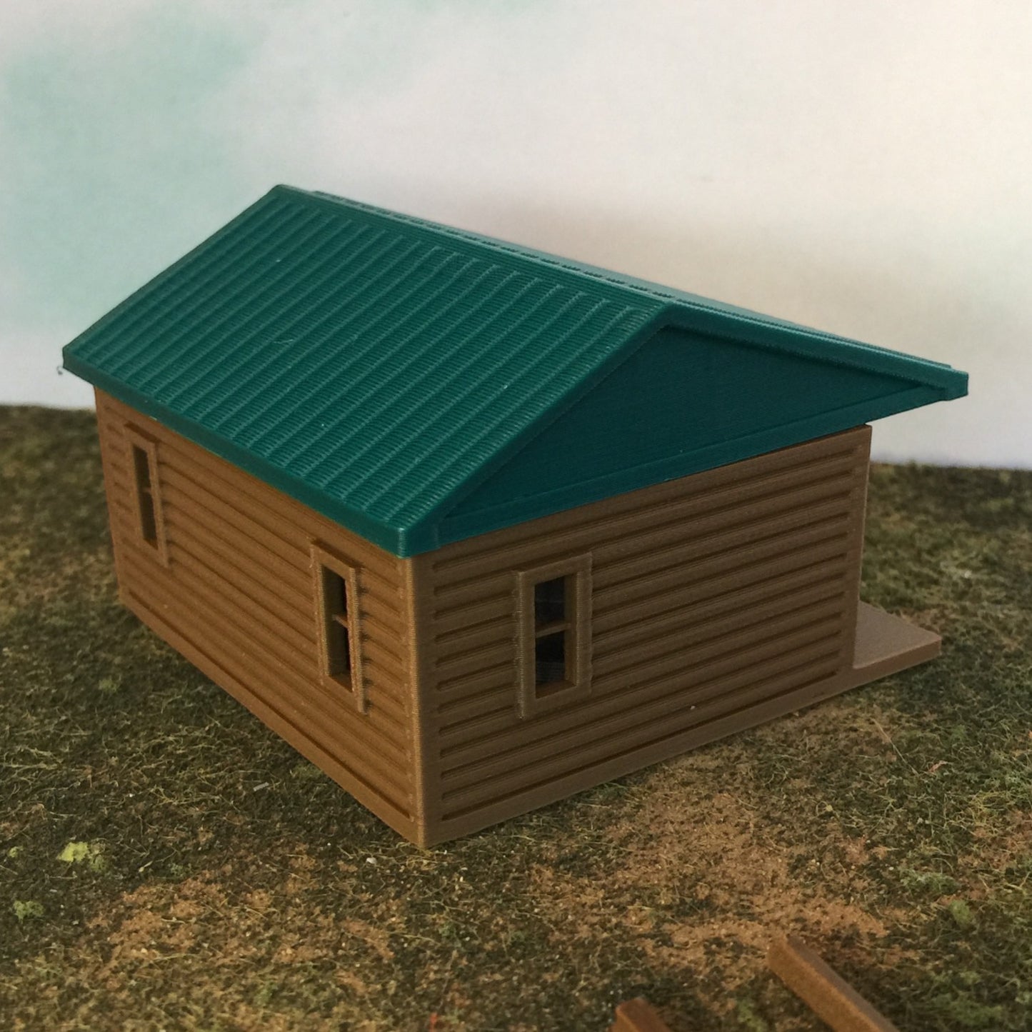 "The Outdoor Series" - Cabin #5 - Camping - Modeled in Color - Z Scale 1:220