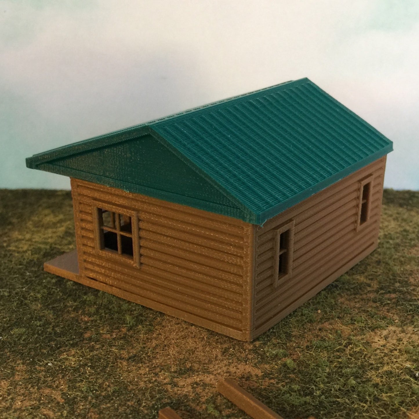 "The Outdoor Series" - Cabin #5 - Camping - Modeled in Color - HO Scale 1:87
