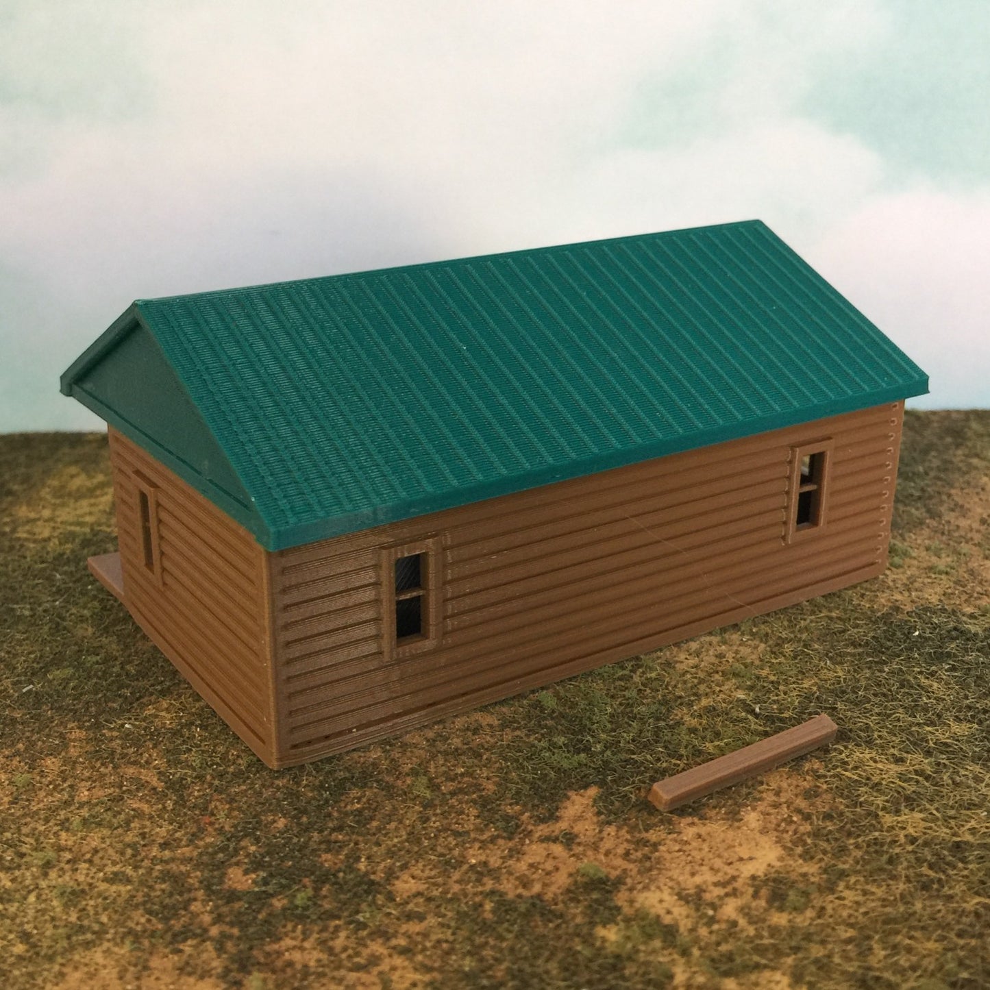 "The Outdoor Series" - Cabin #6 - Camping - Modeled in Color - O Scale 1:48