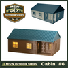 "The Outdoor Series" - Cabin #6 - Camping - Modeled in Color - TT Scale 1:120