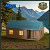 "The Outdoor Series" - Cabin #6 - Camping - Modeled in Color - N Scale 1:160
