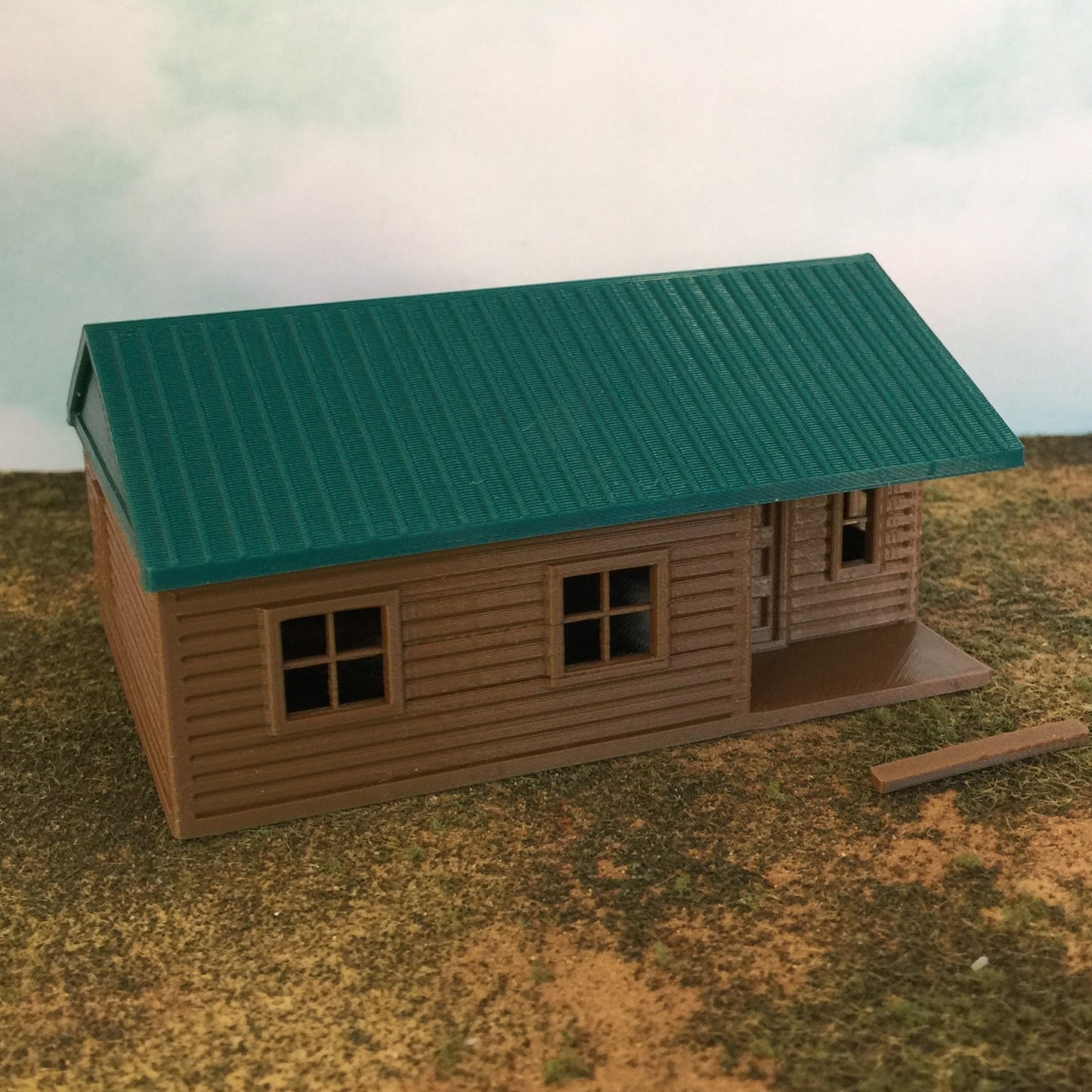 "The Outdoor Series" - Cabin #6 - Camping - Modeled in Color - Z Scale 1:220