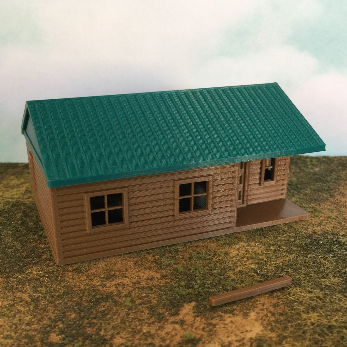 "The Outdoor Series" - Cabin #6 - Camping - Modeled in Color - O Scale 1:48