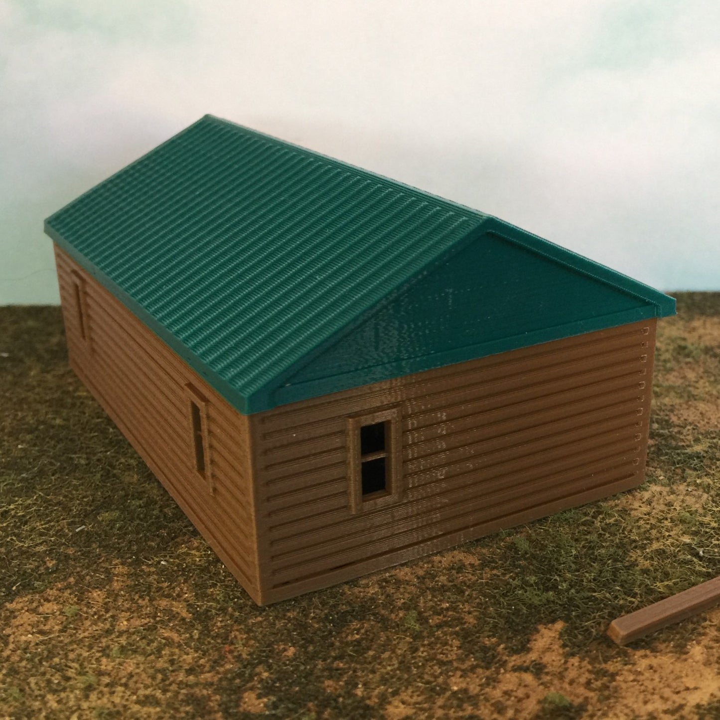 "The Outdoor Series" - Cabin #6 - Camping - Modeled in Color - O Scale 1:48