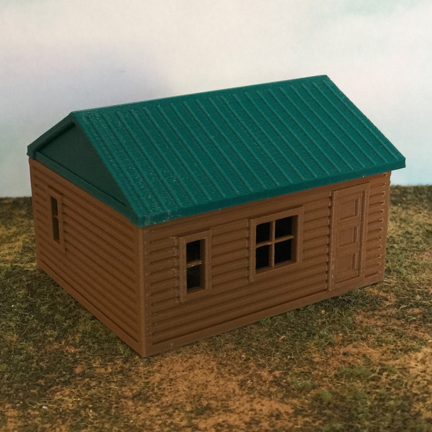 "The Outdoor Series" - Cabin #7 - Camping - Modeled in Color - N Scale 1:160