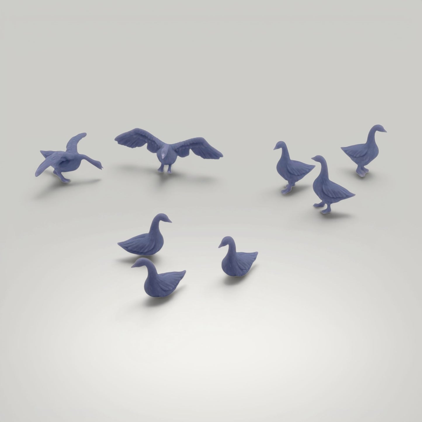 Canadian Geese - 8pc Set - S Scale - 1:64