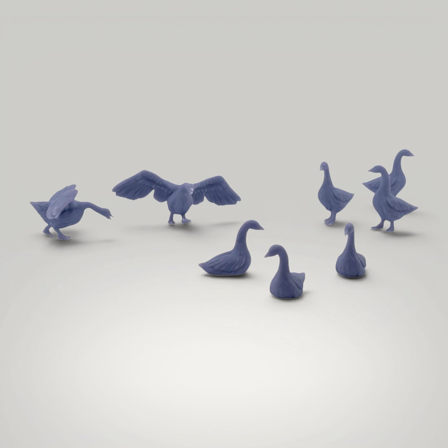 Canadian Geese - 8pc Set - S Scale - 1:64