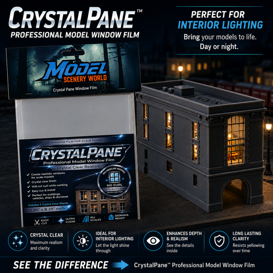 Crystal Pane Realistic Window Film 'Easy to Apply' Clear