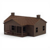 The Milwaukee Road - COMPANY HOUSE - N Scale 1:160 - Brown
