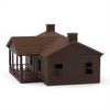 The Milwaukee Road - COMPANY HOUSE - HO Scale 1:87 - Brown