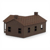 The Milwaukee Road - COMPANY HOUSE - N Scale 1:160 - Brown