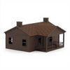 The Milwaukee Road - COMPANY HOUSE - HO Scale 1:87 - Brown