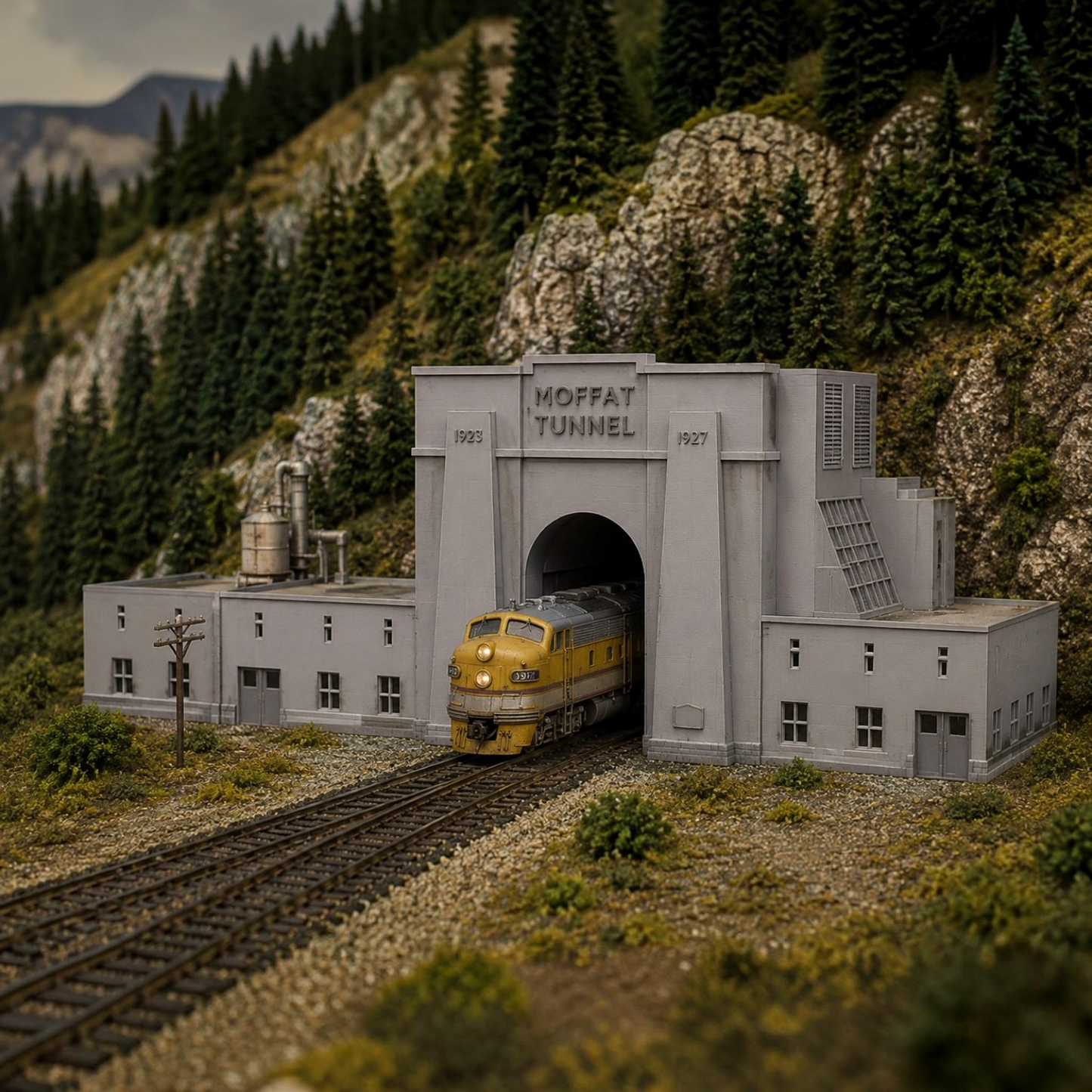 HO Scale 1:87 Moffat Tunnel East Portal Complete Structure