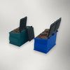 Dumpster Set with Loads - O Scale 1:48 - Green/Blue