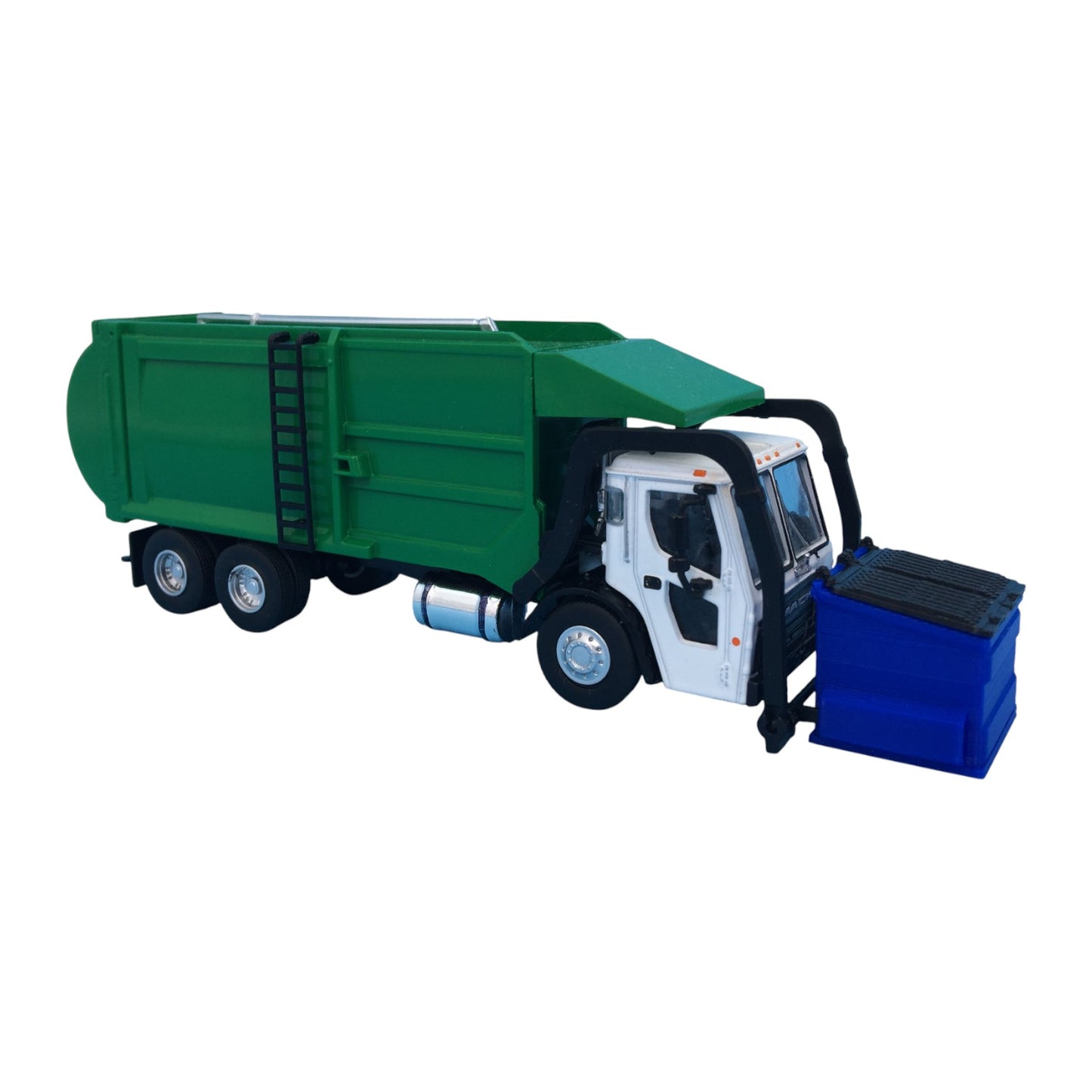 Dumpster for Greenlight Mack Refuse Truck - S Scale 1:64 - NO TRUCK - Color Blue