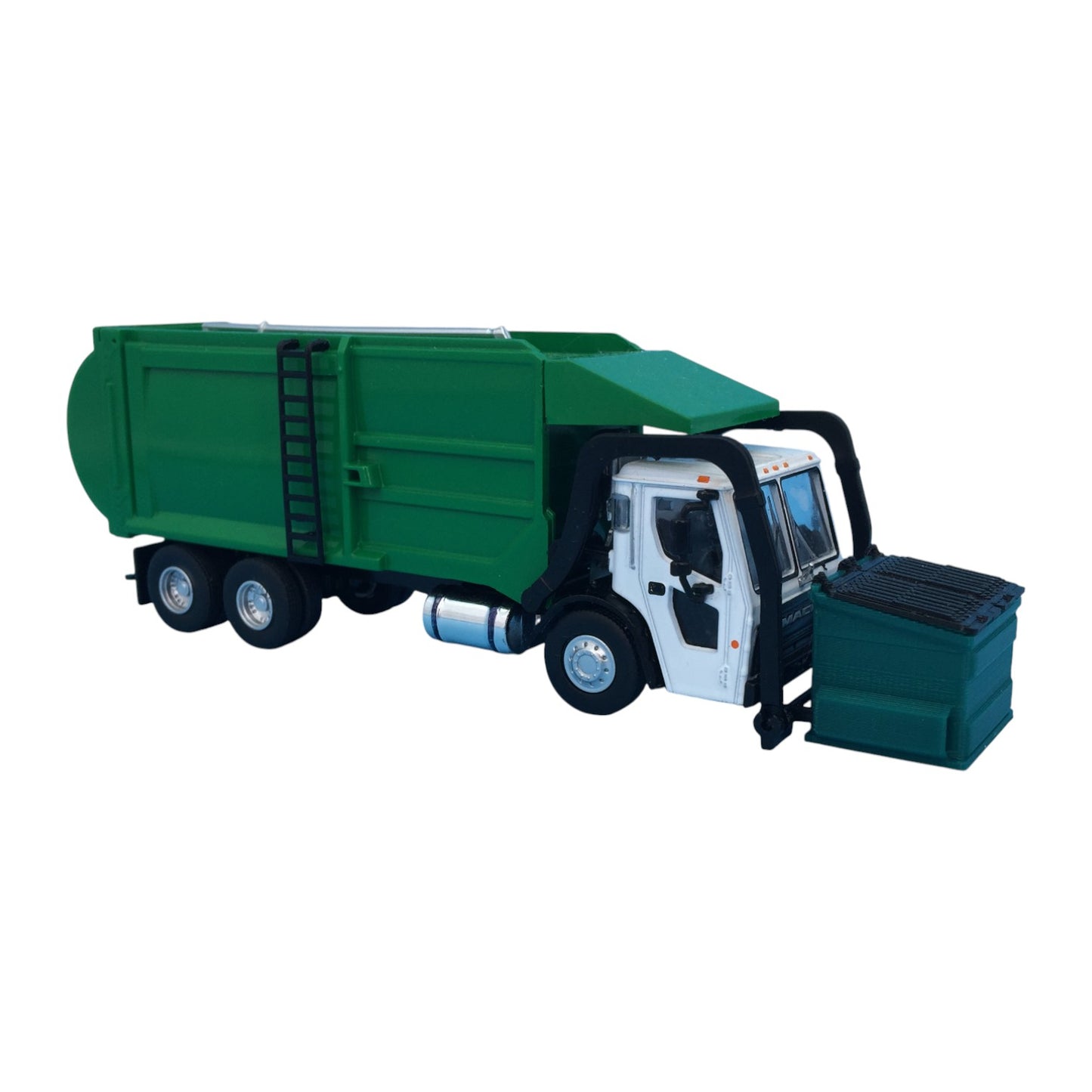 Dumpster for Greenlight Mack Refuse Truck - S Scale 1:64 - NO TRUCK - Green