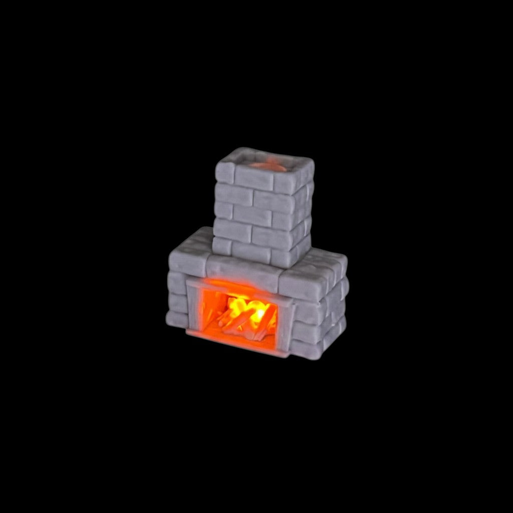 N Scale 1:160 Fireplace with Flicker LED