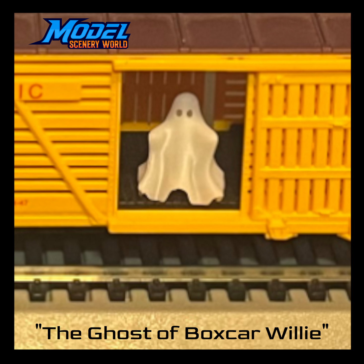Ghost of Box Car Willie - N Scale 1:160 Model - White - Halloween