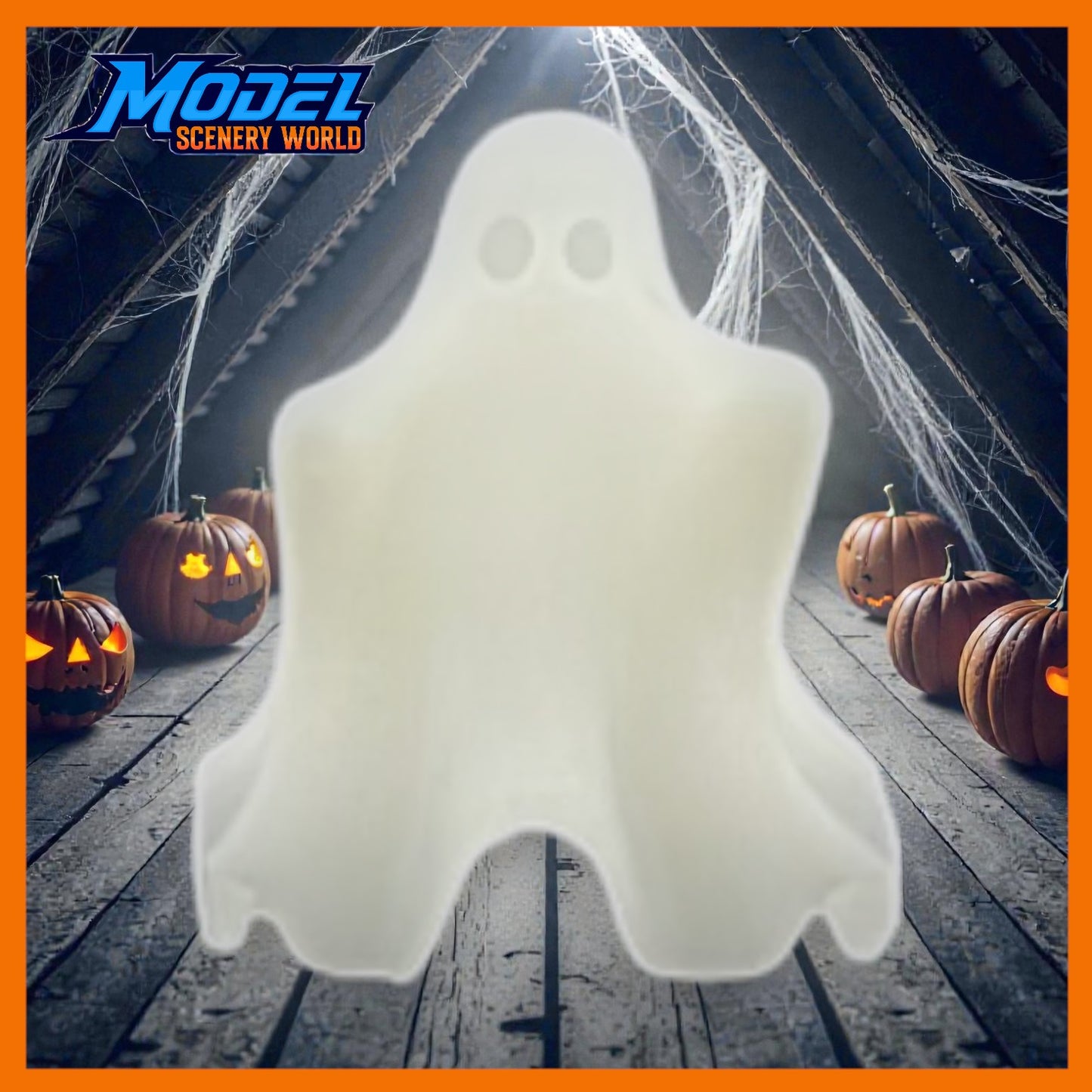 Ghost of Box Car Willie - N Scale 1:160 Model - White - Halloween