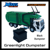 Dumpster for Greenlight Mack Refuse Truck - S Scale 1:64 - NO TRUCK - Black