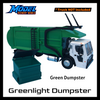 Dumpster for Greenlight Mack Refuse Truck - S Scale 1:64 - NO TRUCK - Green