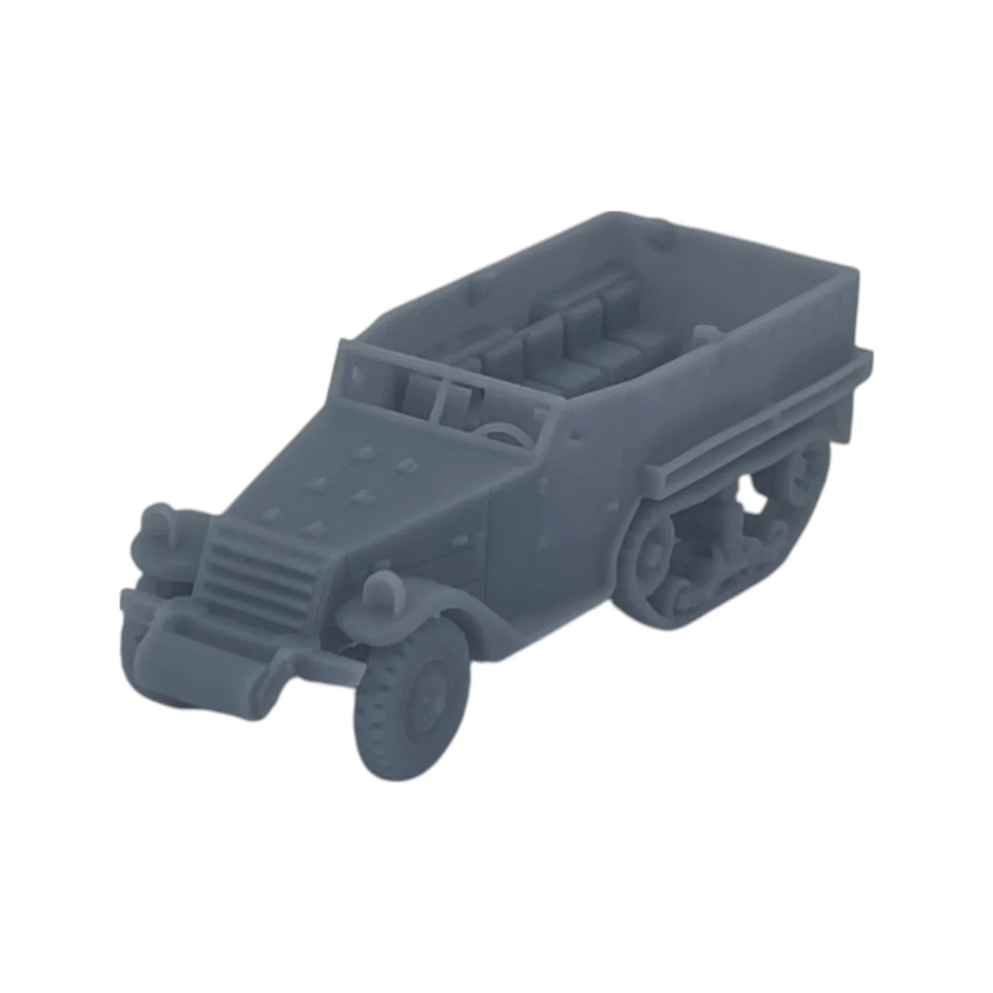 HO Scale 1:87 M3 Half Track Open Military Vehicle