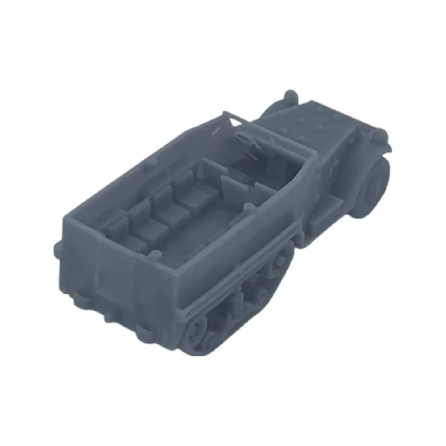 HO Scale 1:87 M3 Half Track Open Military Vehicle