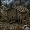 Hunting Shack - HO Scale 1:87 - Scale Model - Gray