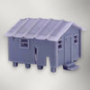 Hunting Shack - HO Scale 1:87 - Scale Model - Gray