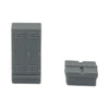 Signal + Battery Box Set (8pcs) - N Scale - Gray