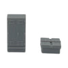 Signal + Battery Box Set (6pcs) - HO Scale - Gray