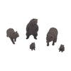 Scale Model of Brown Bears with Cubs by Model Scenery World Front View