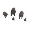 Scale Model of Brown Bears with Cubs by Model Scenery World Front View