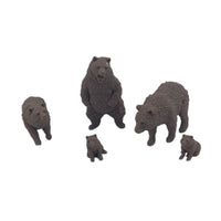 Scale Model of Brown Bears with Cubs by Model Scenery World Top View