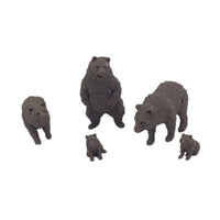 Scale Model of Brown Bears with Cubs by Model Scenery World Top View