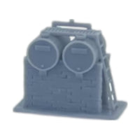 Side View - Scale Model of Diesel Fuel Tanks by Model Scenery World