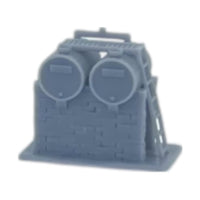 Side View - Scale Model of Diesel Fuel Tanks by Model Scenery World