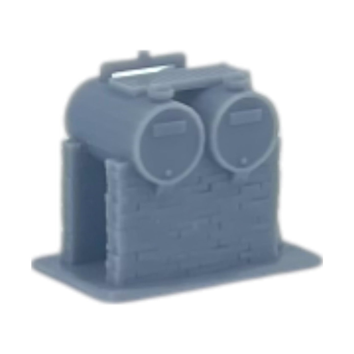 Back Side View - Scale Model of Diesel Fuel Tanks by Model Scenery World