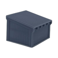 Back Side View - Scale Model of Horse Stall-Hay Shed by Model Scenery World