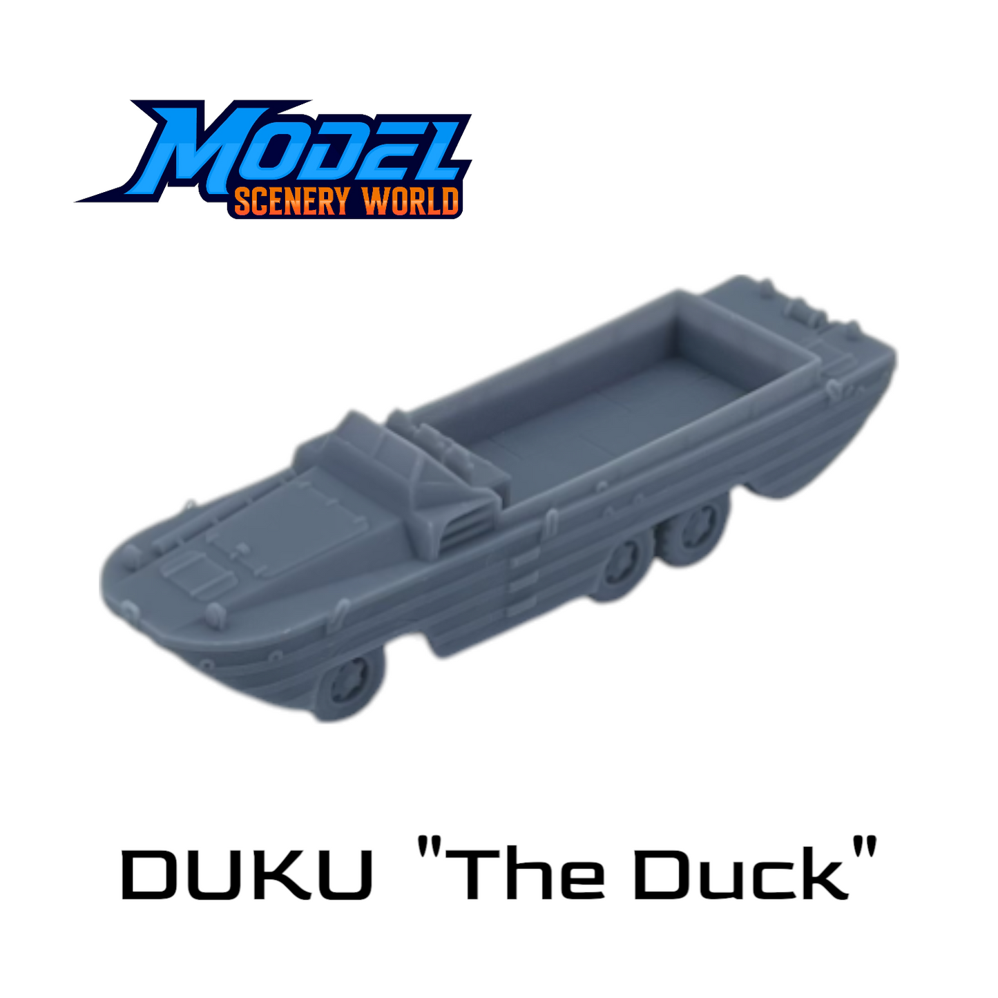 DUKU "The Duck" Open - HO Scale 1:87 - Gray