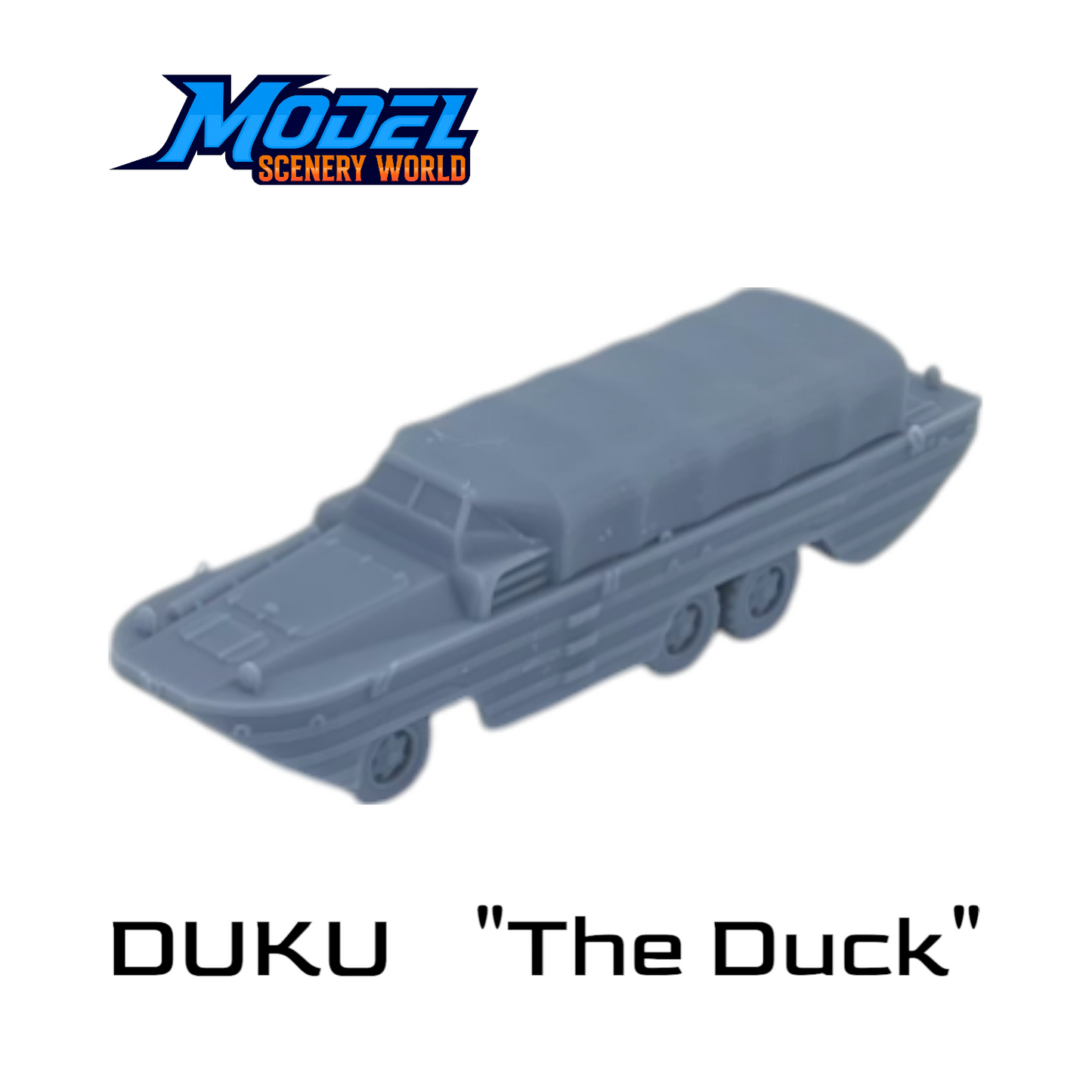 DUKU "The Duck" Covered - HO Scale 1:87 - Gray