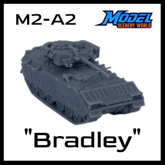 M2A2 Bradley Tank - HO Scale 1:87 - Gray