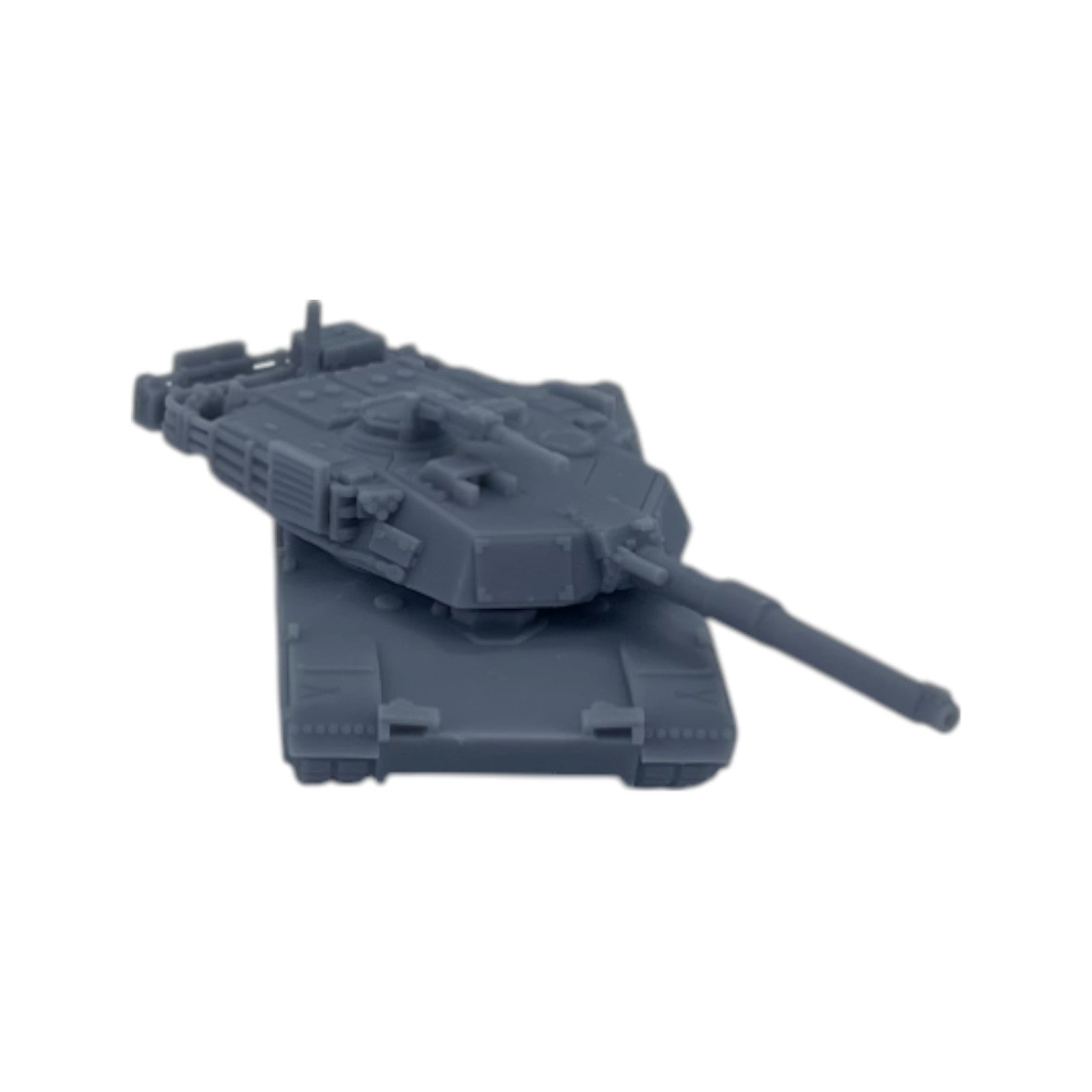 Scale Model of M1-A1 Abrams Tank by Model Scenery World Front View with Turret turned