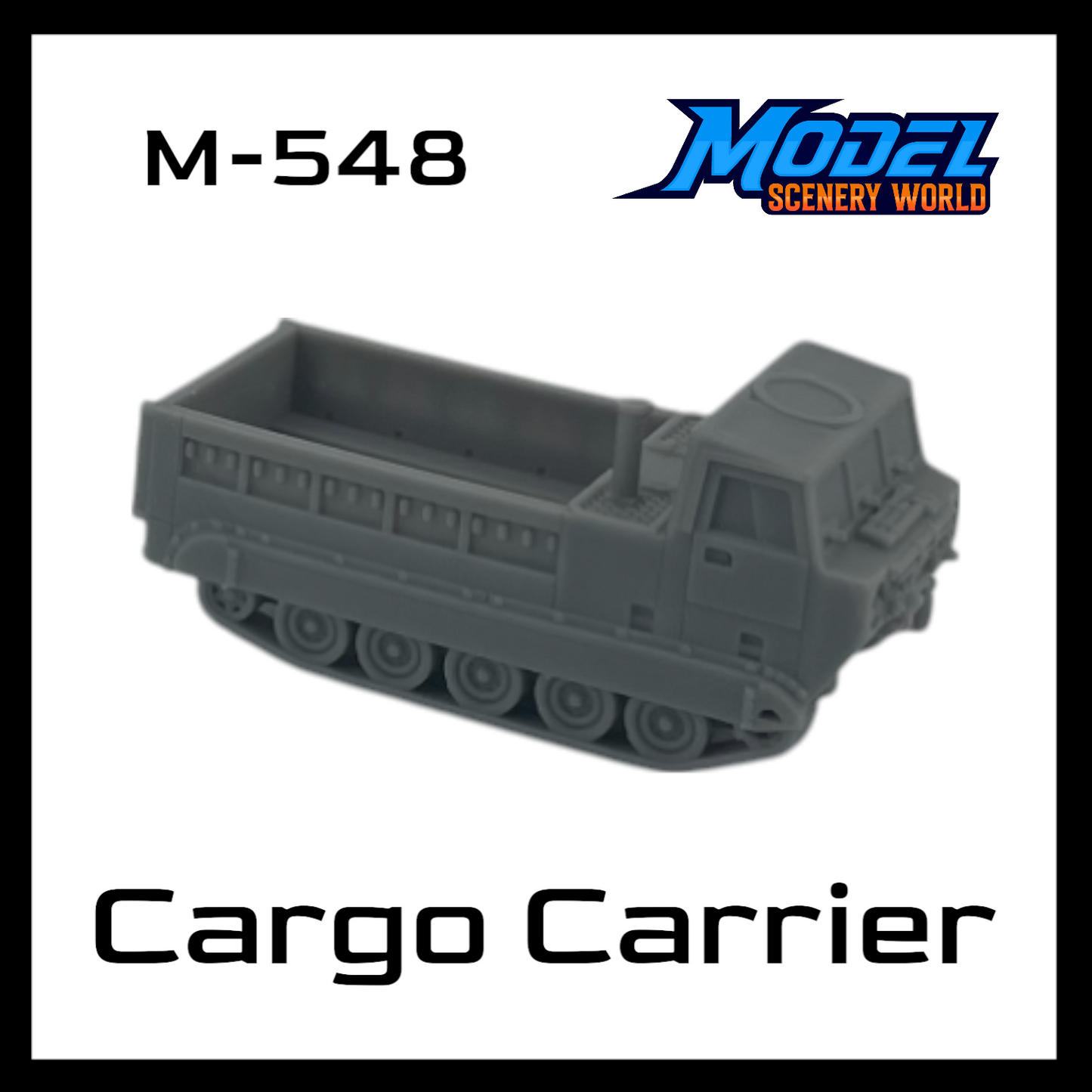 M548 Cargo Carrier by Model Scenery World - Front View