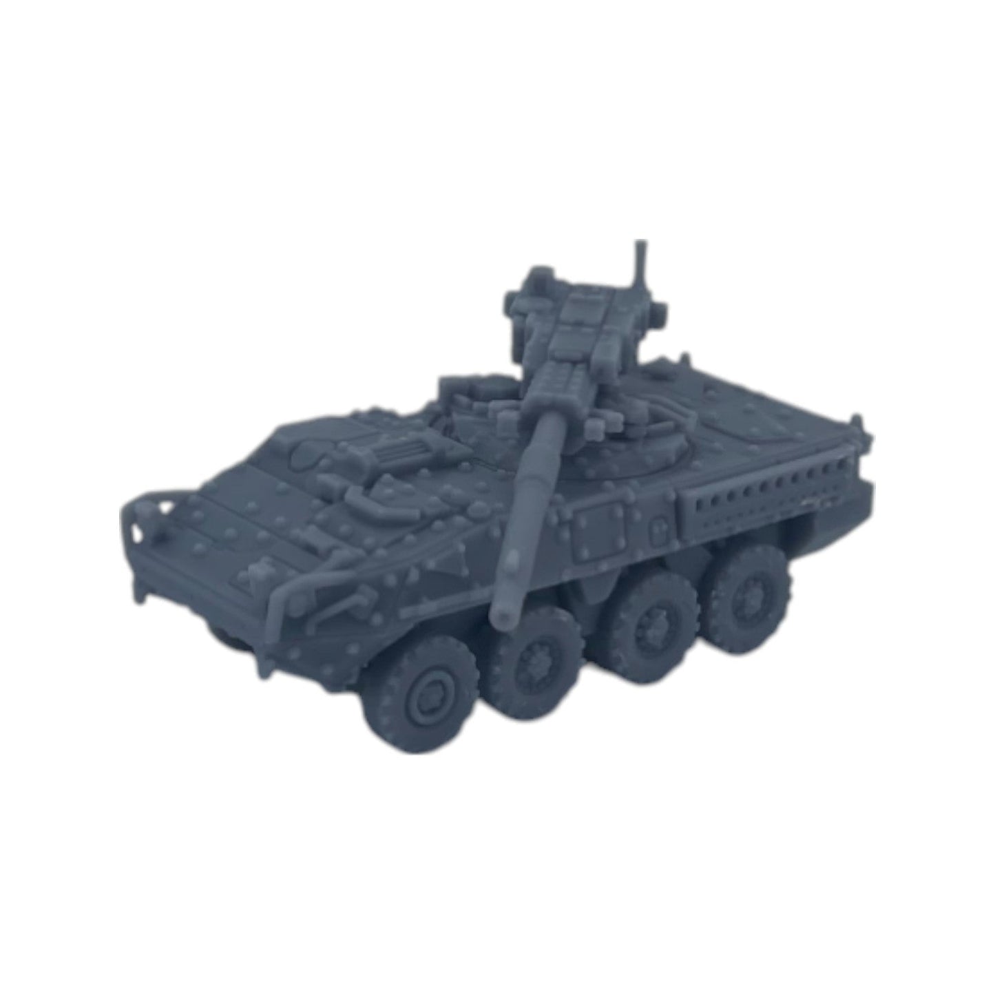 Scale Model of M1128 Stryker MGS by Model Scenery World Side with Turret Turned