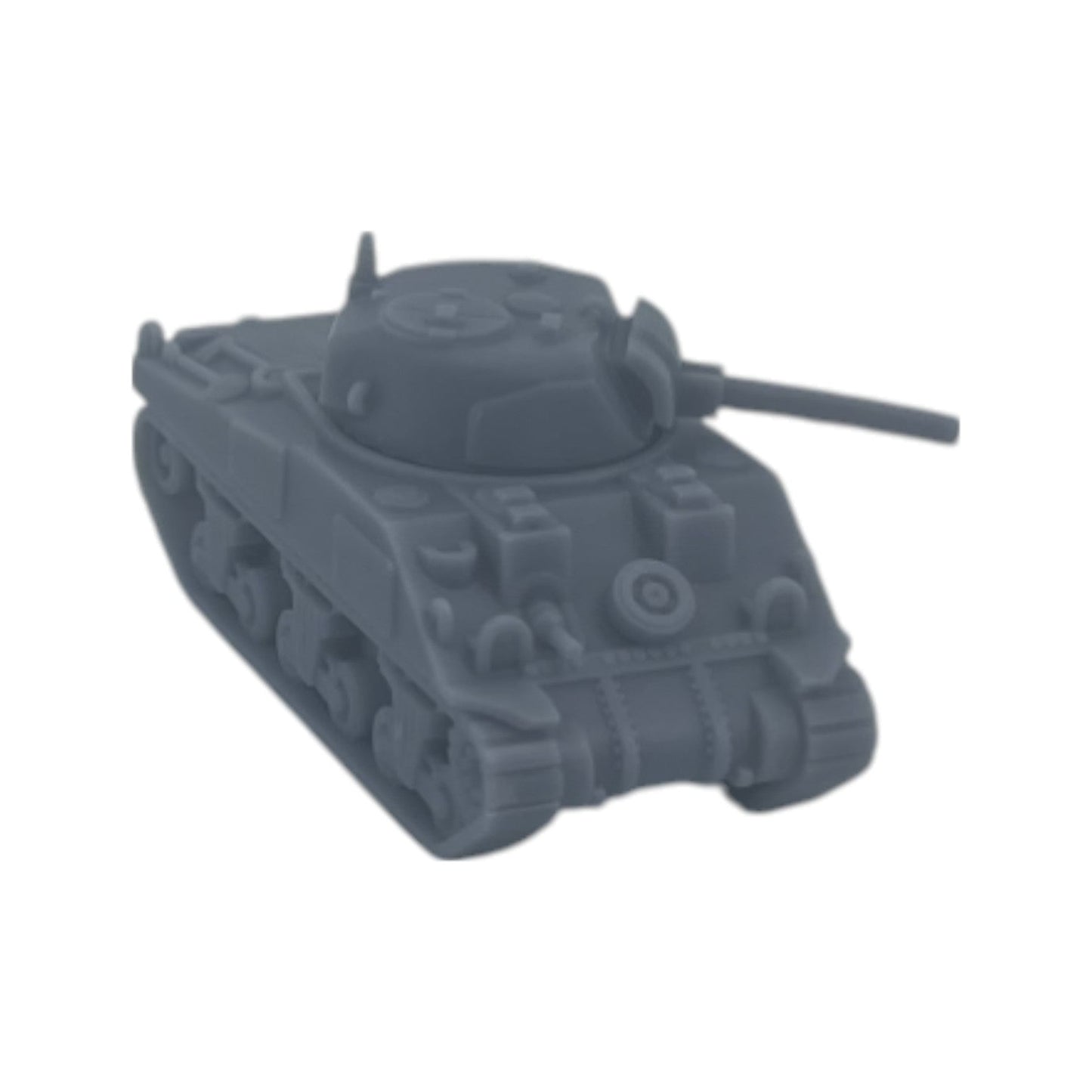 Scale Model of WWII Sherman Tank M4 by Model Scenery World pictured with Turret Turned